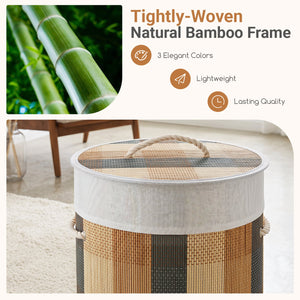 13.2 Gal Laundry Hamper with Removable and Machine-Washable Liner-Multicolor view 7