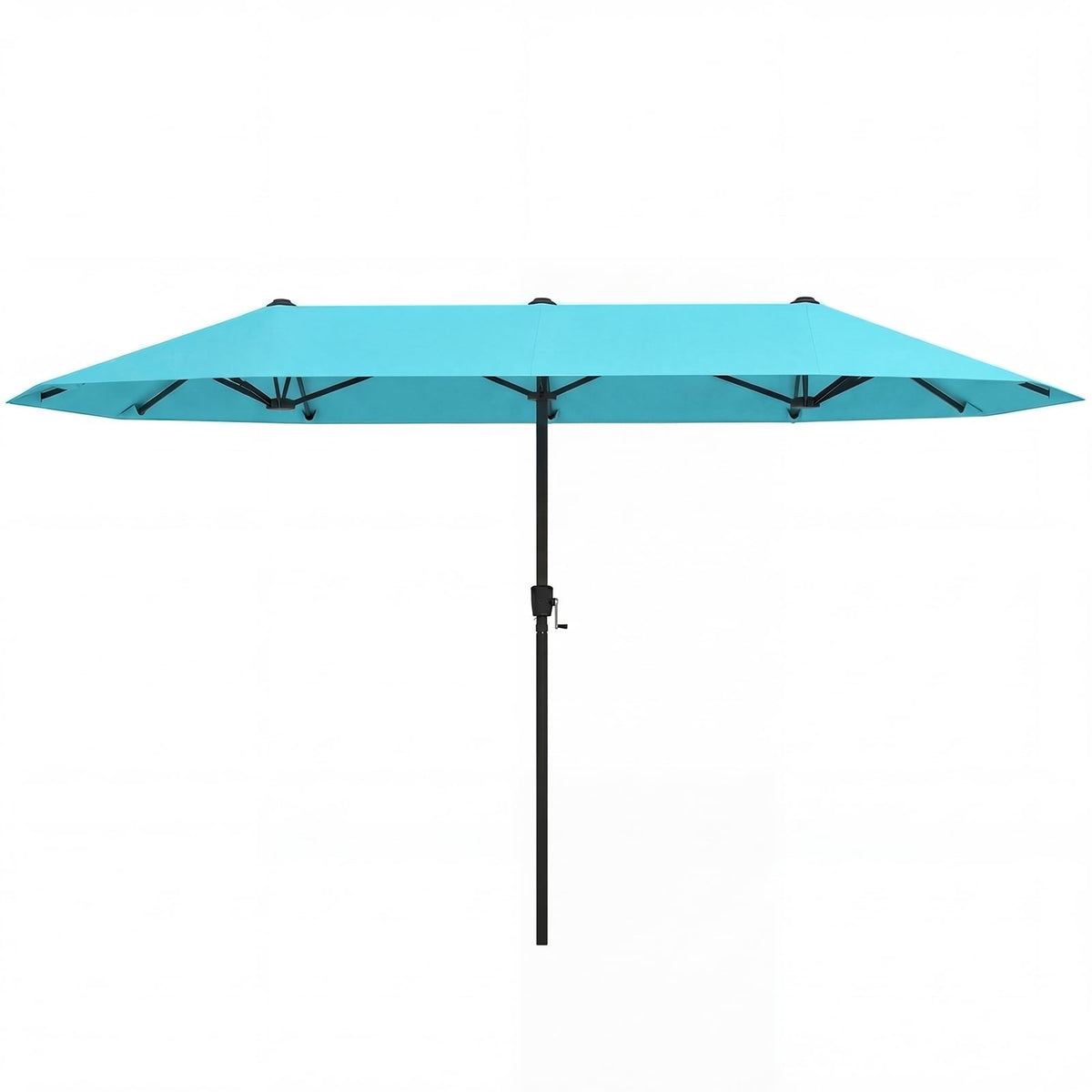 13 Feet Large Patio Umbrella Outdoor Double-Sided Table Market Umbrella with Crank Handle-Turquoise view 4