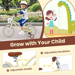 14/16/18 Inch Kids Bike Adjustable with Training Wheels Ages 3-8 Years Olds-16 inches view 7