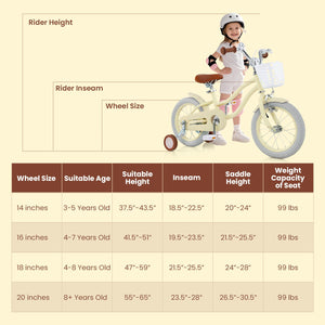 14/16/18 Inch Kids Bike Adjustable with Training Wheels Ages 3-8 Years Olds-18 inches view 4