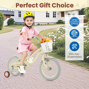 14/16/18 Inch Kids Bike Adjustable with Training Wheels Ages 3-8 Years Olds-18 inches view 9