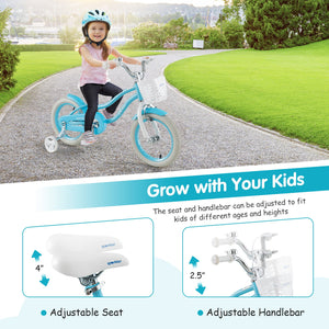 14/16/18 Inch Kids Bike with Dual Brakes and Adjustable Seat-14 inches view 4
