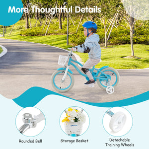 14/16/18 Inch Kids Bike with Dual Brakes and Adjustable Seat-14 inches view 7