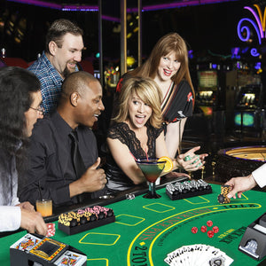 14 Gram Poker Chips 300 Pieces Casino Poker Chip Set-Black view 2