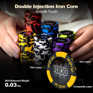 14 Gram Texas Holdem Poker Chip Set view 3