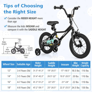 14 Inch Kids Bike Adjustable for 3-5 Years Old with Low-Step Frame view 4