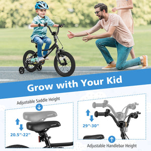 14 Inch Kids Bike Adjustable for 3-5 Years Old with Low-Step Frame view 6