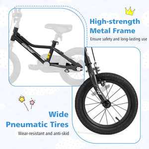 14 Inch Kids Bike Adjustable for 3-5 Years Old with Low-Step Frame view 9
