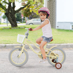 14 Inch Kids Bike Adjustable with Training Wheels Ages 3-8 Years Olds-14 inches view 2