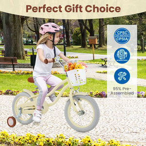 14 Inch Kids Bike Adjustable with Training Wheels Ages 3-8 Years Olds-14 inches view 8