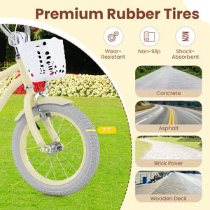 14 Inch Kids Bike Adjustable with Training Wheels Ages 3-8 Years Olds-14 inches view 9