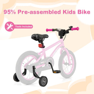 14 Inch Kids Bike for 3-5 Years Old Adjustable with Removable Training Wheels view 9