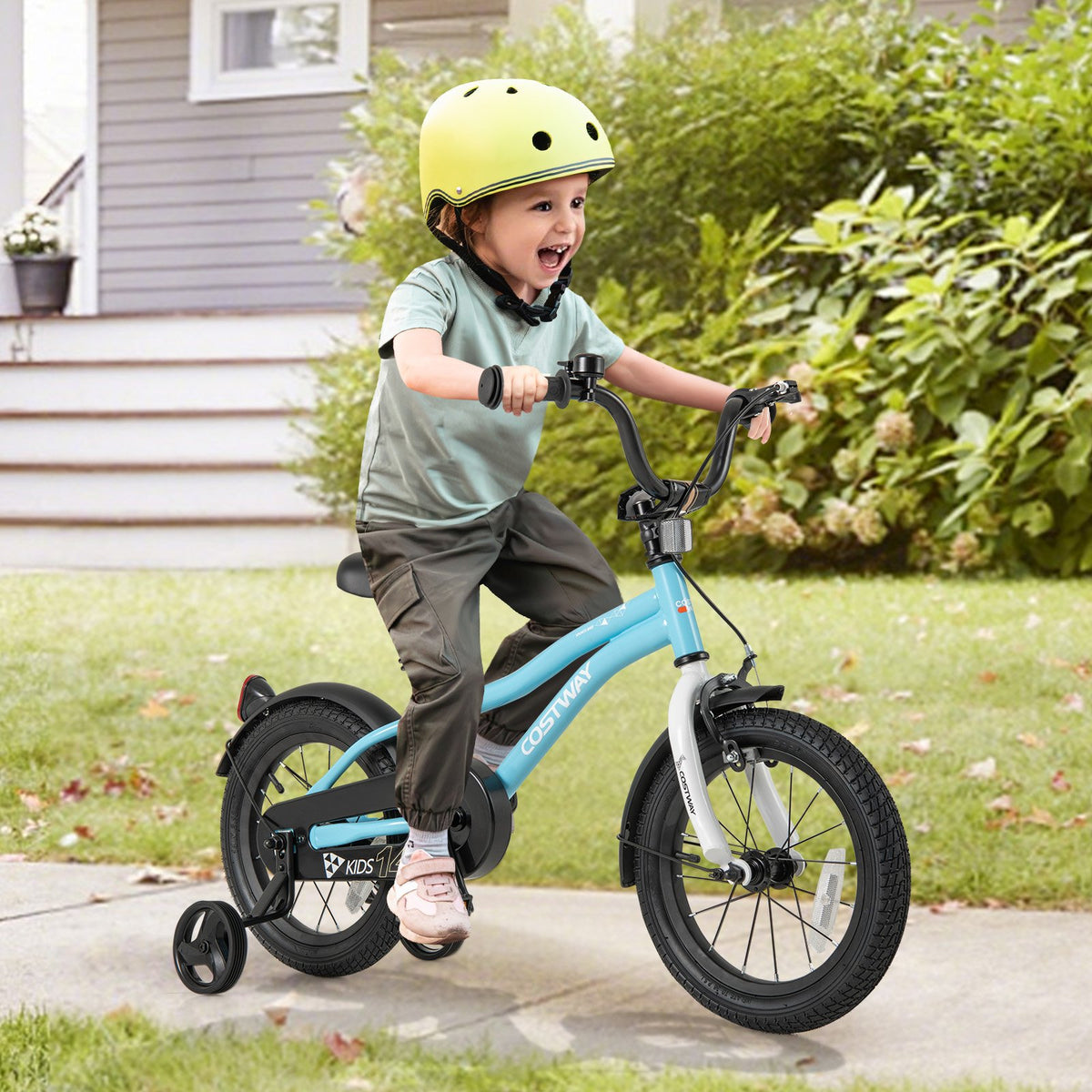 14-Inch Kids Bike for 3-5 Years Old Children Bicycle with Training Wheels view 2