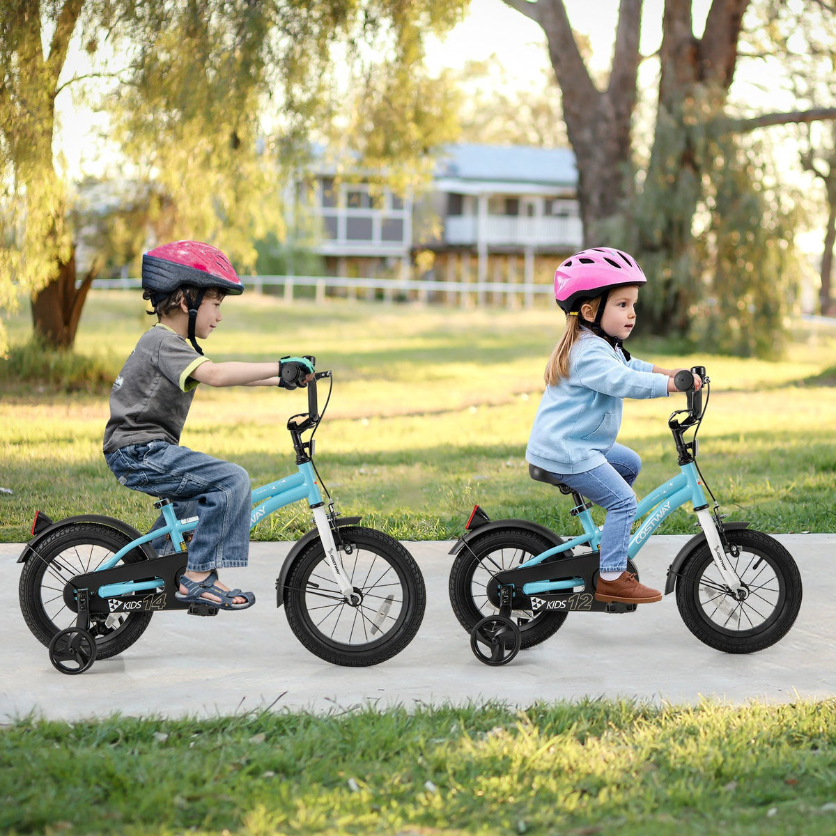 14-Inch Kids Bike for 3-5 Years Old Children Bicycle with Training Wheels view 3