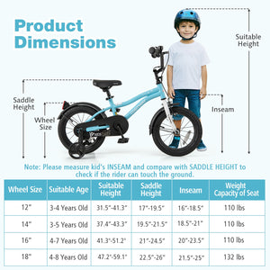 14-Inch Kids Bike for 3-5 Years Old Children Bicycle with Training Wheels view 4