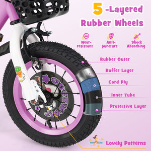 14 Inch Kids Bike for 3-5 Years Old Sport Bicycle with Adjustable Handlebar and Saddle-14 inches view 6