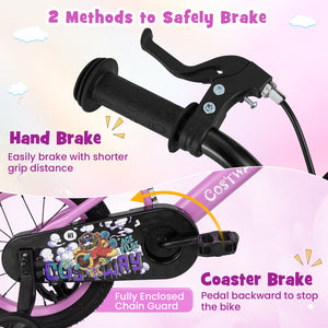 14 Inch Kids Bike for 3-5 Years Old Sport Bicycle with Adjustable Handlebar and Saddle-14 inches view 8