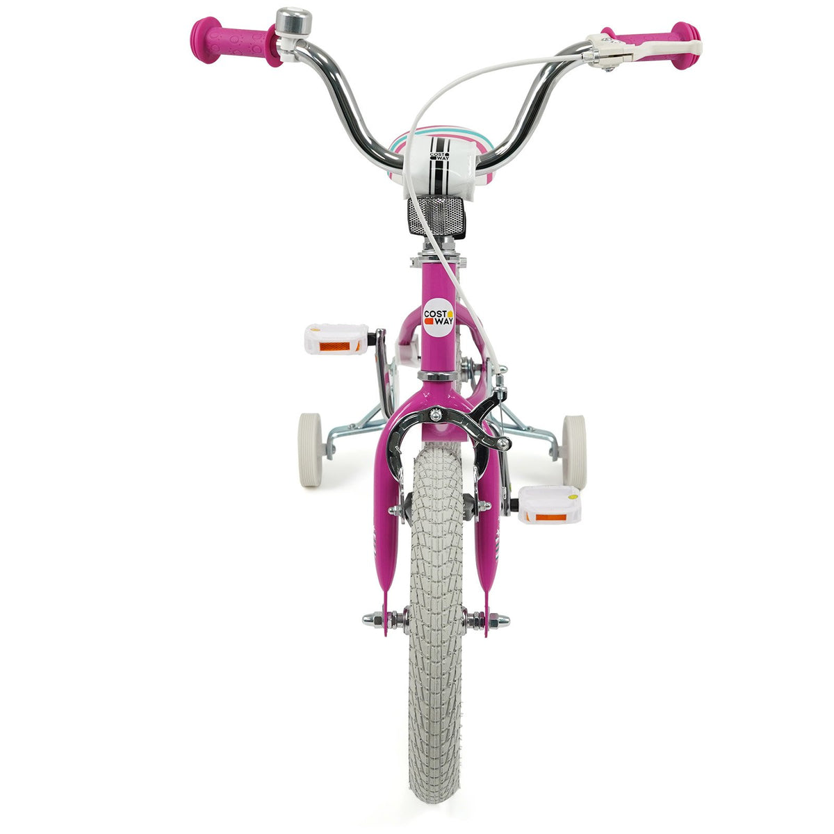 14 Inch Kids Bike for Aged 3-8 Years Old with Adjustable Handlebar Pink- Starlight Wave view 4