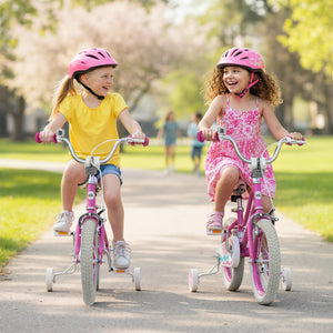 14 Inch Kids Bike for Aged 3-8 Years Old with Adjustable Handlebar Pink- Starlight Wave view 6