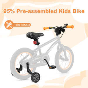 14-Inch Kids Bike Sport Bicycle for 3-5 Years Old with Adjustable Seat-14 inches view 6