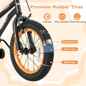 14-Inch Kids Bike Sport Bicycle for 3-5 Years Old with Adjustable Seat-14 inches view 7