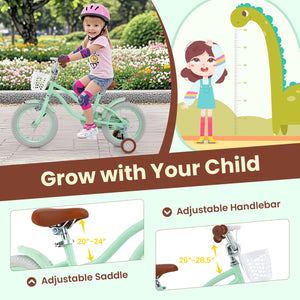 14 Inch Kids Bike with Adjustable Seat and Bell for Kids 3-8 Years Olds-14 inches view 7