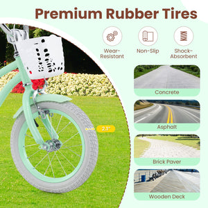 14 Inch Kids Bike with Adjustable Seat and Bell for Kids 3-8 Years Olds-14 inches view 8