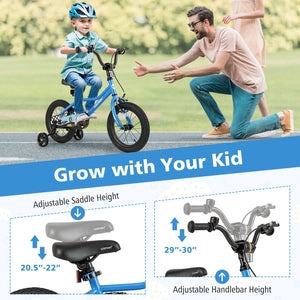 14 Inch Kids Bike with Removable Training Wheels for Aged 3-5 Years Old view 8