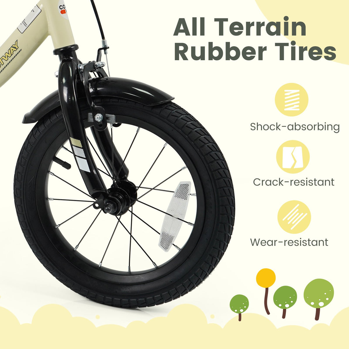 14 Inches Kids Bike Sport Bicycle with Removable Training Wheels view 5