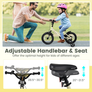 14 Inches Kids Bike Sport Bicycle with Removable Training Wheels view 8