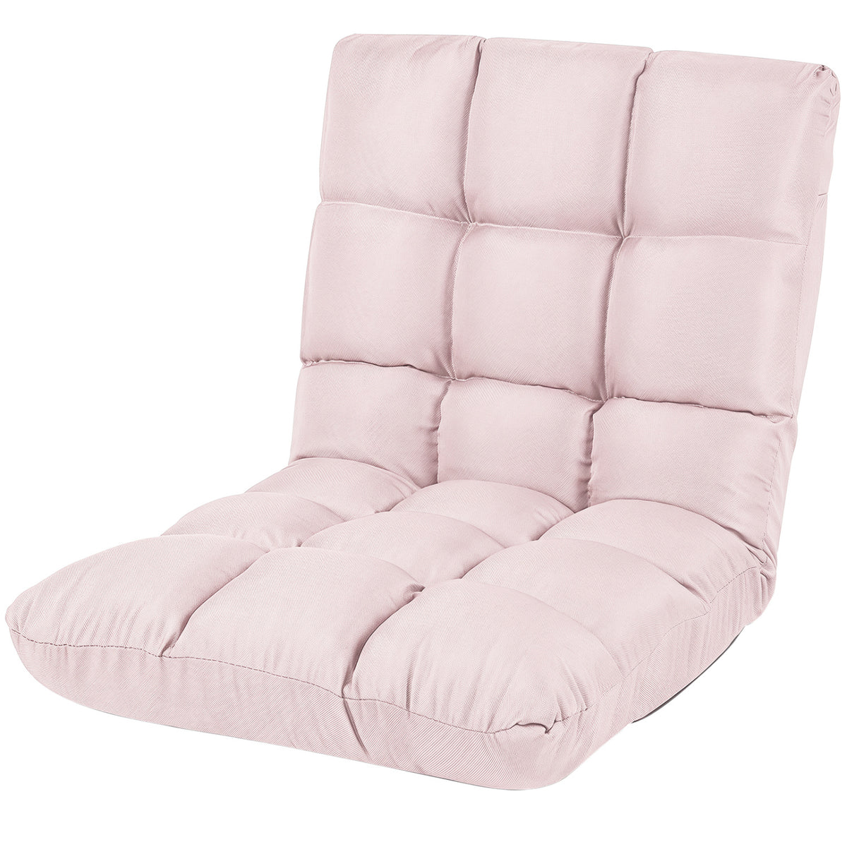14-Position Adjustable Folding Lazy Gaming Sofa-Light Pink view 4