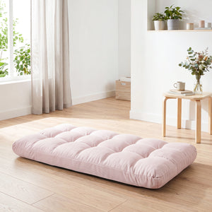 14-Position Adjustable Folding Lazy Gaming Sofa-Light Pink view 6