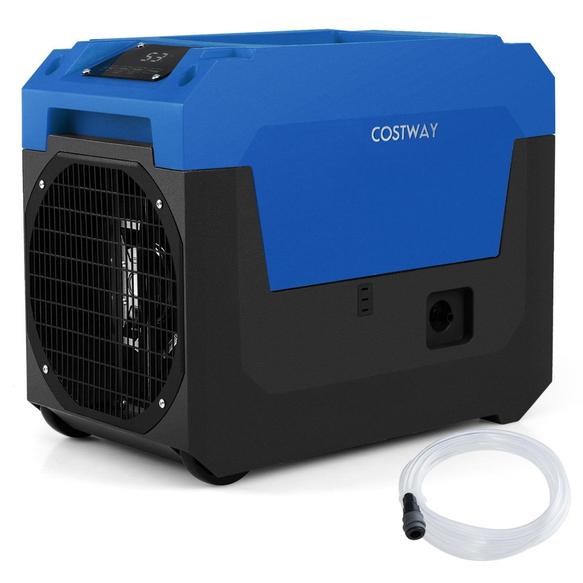140 Pints Commercial Dehumidifier with Pump and Drain Hose-Blue view 2