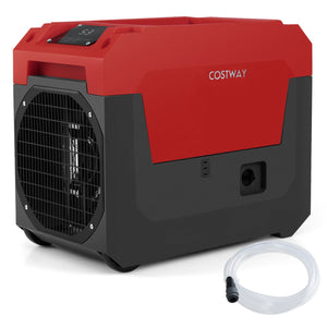140 Pints Commercial Dehumidifier with Pump and Drain Hose-Red view 4