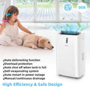 14000 BTU(Ashrae) Portable Air Conditioner with APP and WiFi Control-White view 8