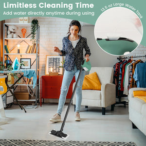 1400W Handheld Steam Cleaner with 14-Piece Accessory Kit and Child Lock-Green view 6