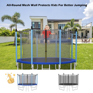 15/16 Feet Trampoline Replacement Safety Net with Adjustable Straps-16 ft view 6