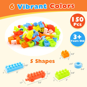 150 Pcs Toddler Building Blocks Toy STEM Montessori Early Learning Toys for 3+ year old view 5