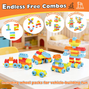 150 Pcs Toddler Building Blocks Toy STEM Montessori Early Learning Toys for 3+ year old view 6