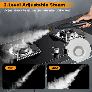 1500W Portable Steam Cleaner with 34 oz Water Tank-White view 9