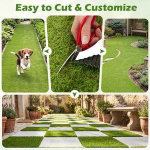 15 x 7 Feet Artificial Turf Rug with Low 0.75 inch Pile Height view 8