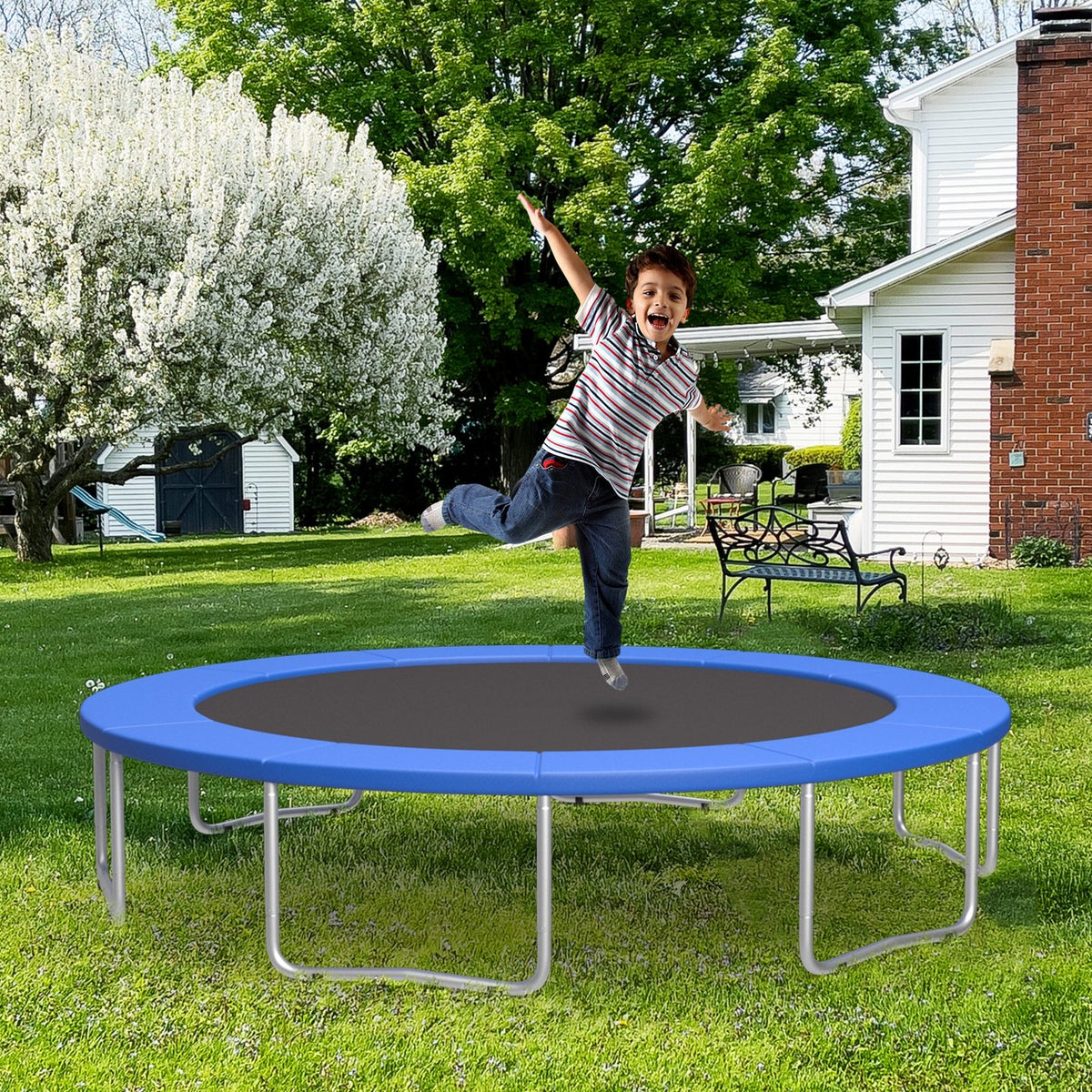 16 Feet Trampoline Pad Replacement Safety Pad with Fixing Straps (Blue) view 3