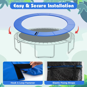 16 Feet Trampoline Pad Replacement Safety Pad with Fixing Straps (Blue) view 7