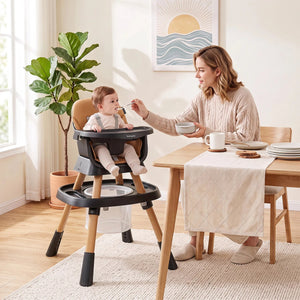 16-in-1 Baby High Chair with Activity Center and Booster Seat for Babies and Toddlers-Black view 2