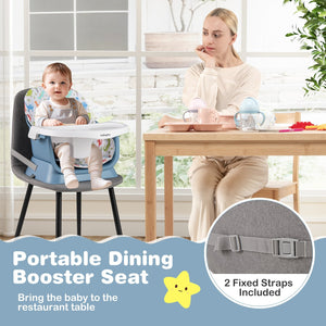 16-in-1 Baby High Chair with Activity Center and Booster Seat for Babies and Toddlers-Celadon view 5