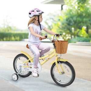 16 Inch Kids Bike Adjustable Bicycle with Reflectors and Bell for Children 4-7 Years Old-16 inches view 2