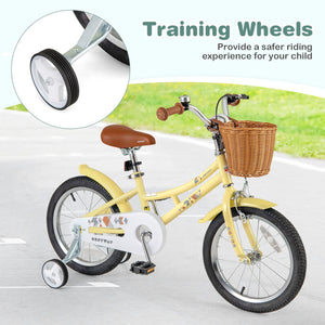 16 Inch Kids Bike Adjustable Bicycle with Reflectors and Bell for Children 4-7 Years Old-16 inches view 6