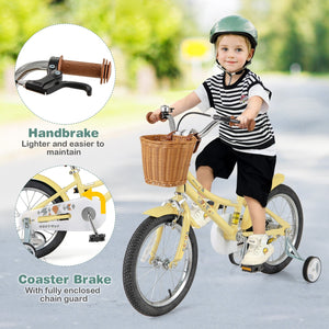 16 Inch Kids Bike Adjustable Bicycle with Reflectors and Bell for Children 4-7 Years Old-16 inches view 8