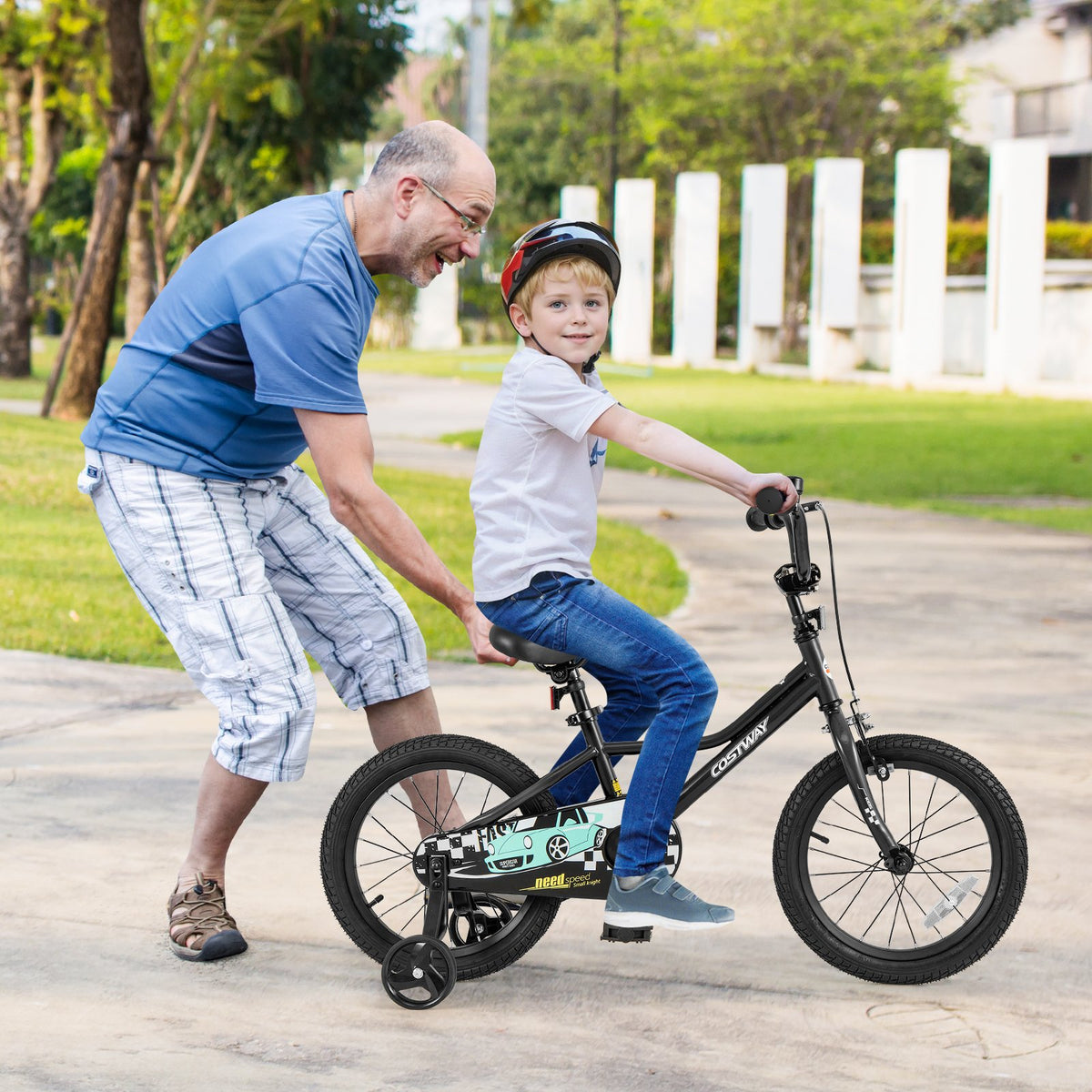 16 Inch Kids Bike Adjustable for 4-7 Years Old with Low-Step Frame view 3