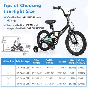 16 Inch Kids Bike Adjustable for 4-7 Years Old with Low-Step Frame view 4